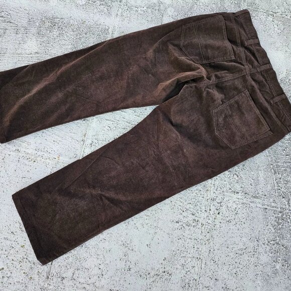 Kirkland Signature Men Pant Brown Corduroy Straight Dress Pant Size 38X28 - Picture 4 of 10